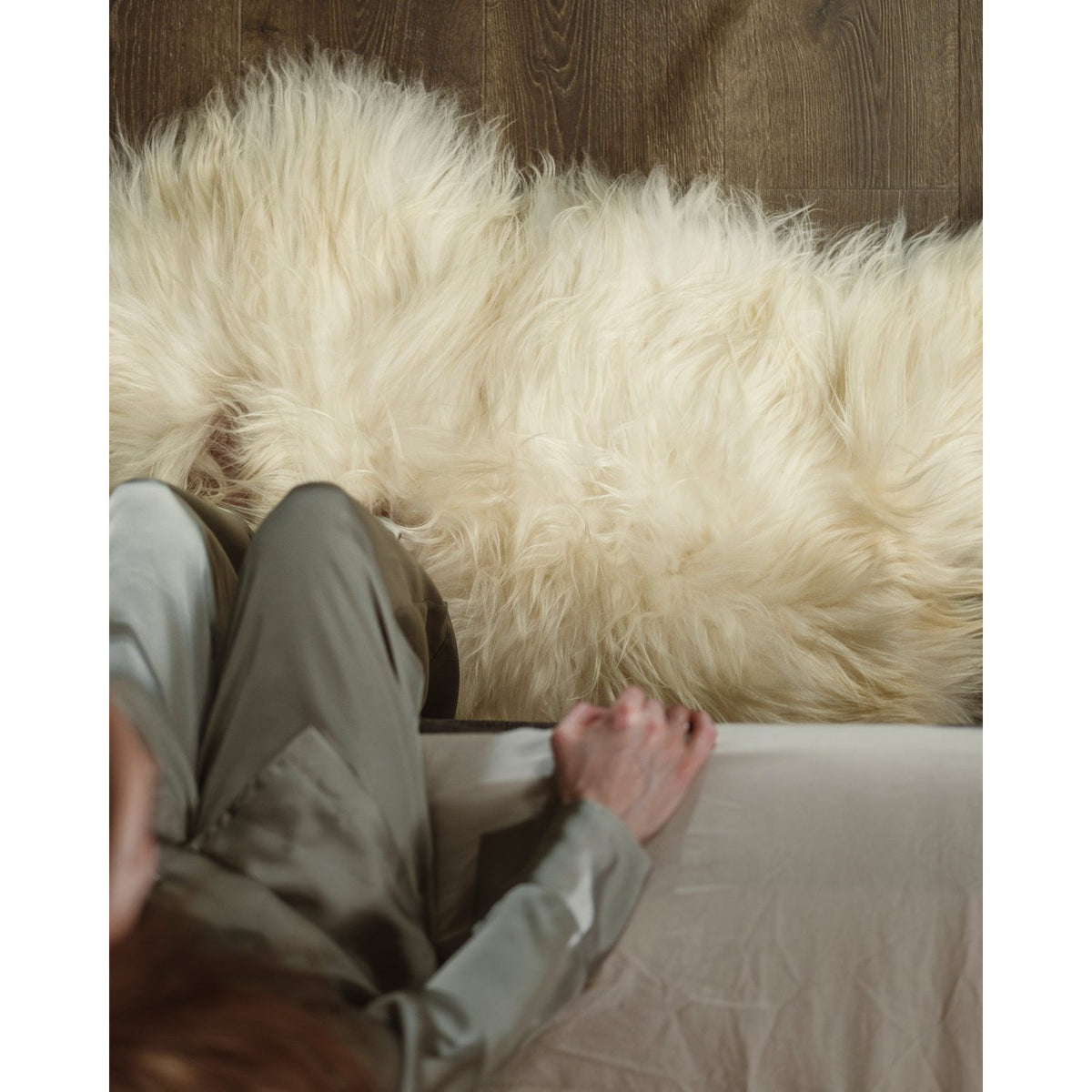 Iceland Lammskinn Wild White