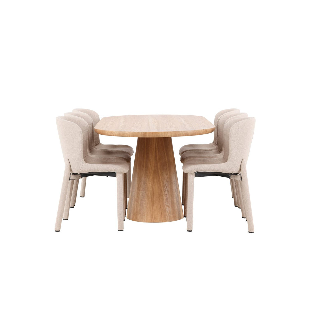 Stjärnö, Astoria Oval matgrupp Beige, Natur, 200 x 90