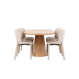 Stjärnö, Astoria Oval matgrupp Beige, Natur, 200 x 90