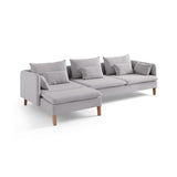 Quito Relax (185 x 95 x 92 cm) Hörnsoffa Grå