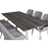 Marina, Plaza Rektangulär matgrupp Grå,Vit, Grå,Vit, 180 x 90