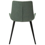 Hype Stol Pebble Green Bouclé, Black