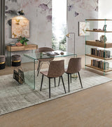 Kaslo Stol Svart/Beige