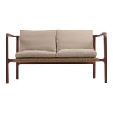 Motty 2-sits Soffa 140x76 cm Zin Red/Teddy Beige