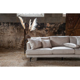 Sofia 3-sitssoffa Beige, Polyester manchester