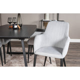 Comfort Matstol Svart, Polyester manchester