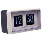 Flip clock 24hr 18 cm Bords-/Väggklocka Vit