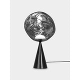 Melt Cone Fat Bordslampa Silver/Black