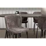Stone, Modesto Oval matgrupp Svart,Brun, Svart, mocka, 220 x 100