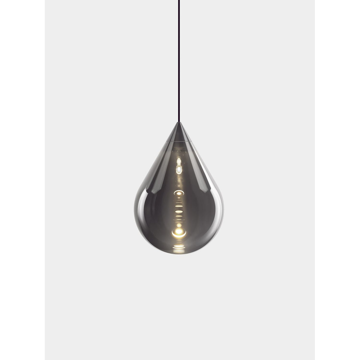 Flare Bead Pendellampa Silver