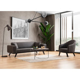 Maputo 3-sits (222 x 92 x 77 cm) 3-sits bäddsoffa Antracit
