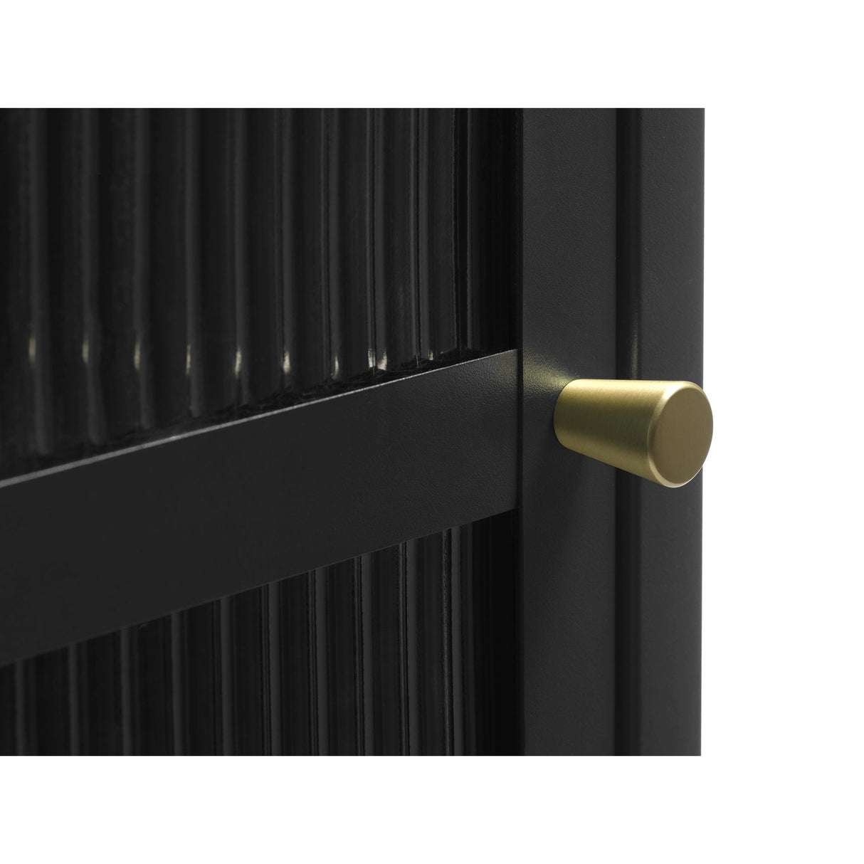 Riviera Vitrinskåp 160 cm Svart