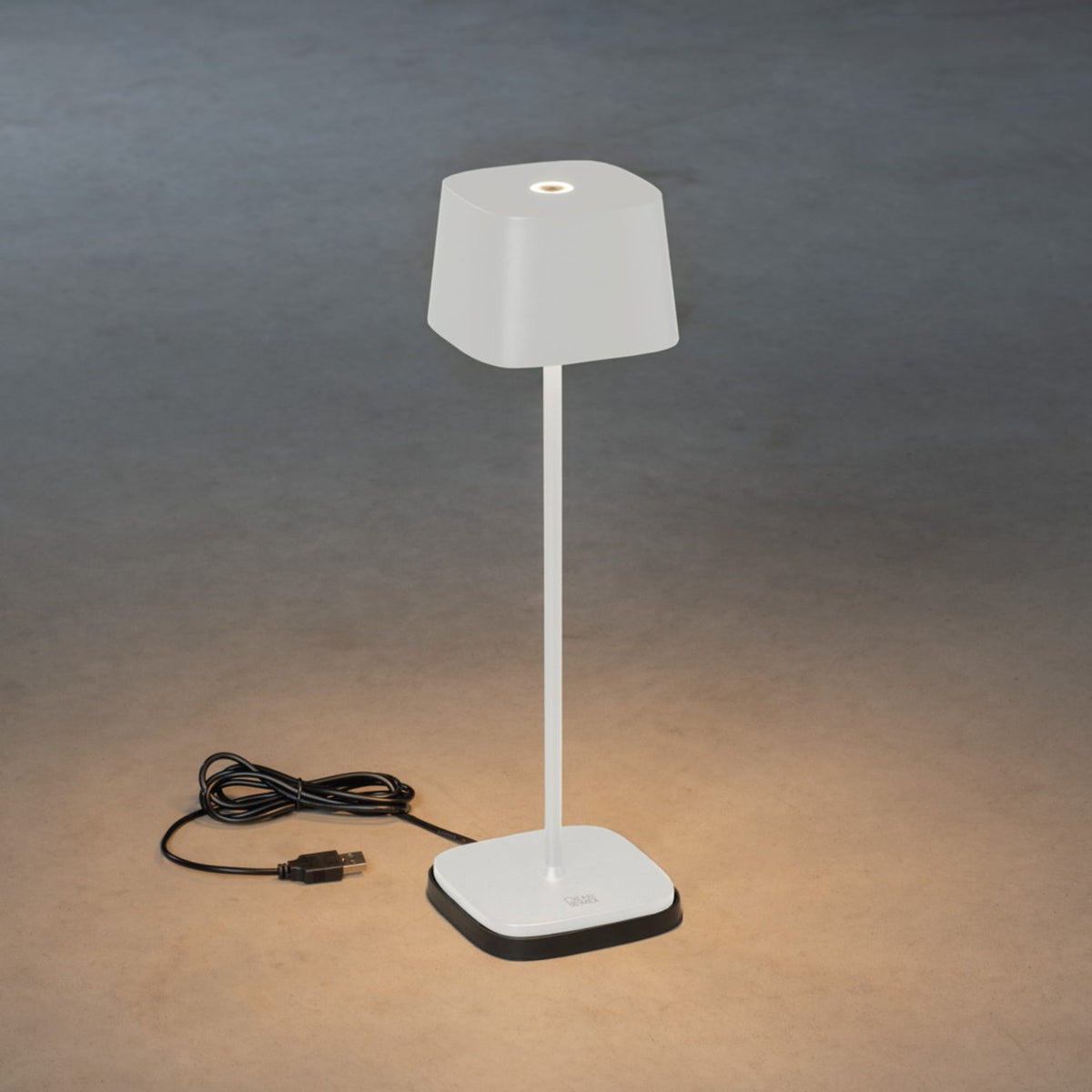 Capri bordslampa USB Bordslampa Ute/Inne Vit
