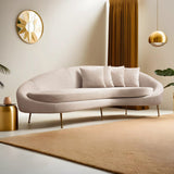 Oslo (255 x 120 x 85 cm) 3-sitssoffa Beige, Höger
