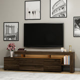Beliz (192 x 53 x 37 cm) valnöt TV-bänk