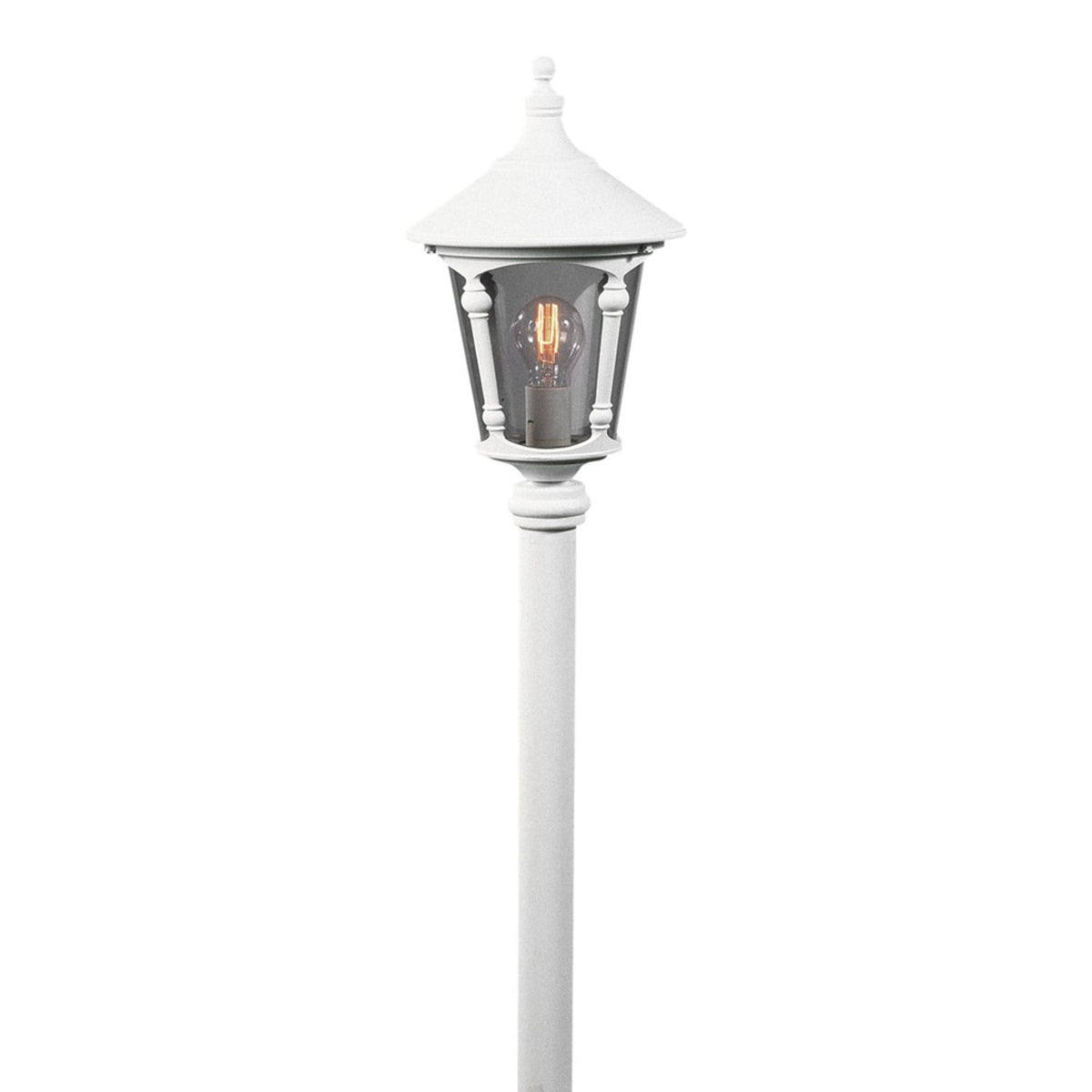 Virgo E27 24cm Trädgårdslykta Vit