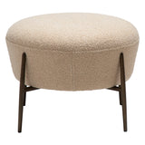 Orbit Fotpall Frosted Almond