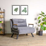 Freetown Single (26 x 120 x 60 cm) 1-sits bäddsoffa Grå
