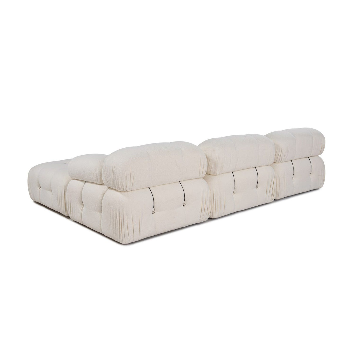 Vienna Beige L1-O1-1R-PUF (288 x 95 x 75 cm) Hörnsoffa Vit