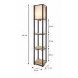TierShelfLampz2 (H 150 cm) Golvlampa Ek