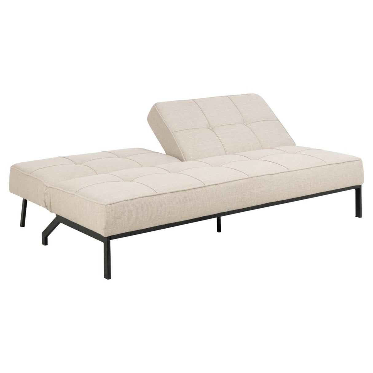 Perugia Bäddsoffa 87x198x95 cm Basel tyg Beige