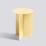 Slit runt Ø35 × H47 cm Sidobord Light yellow – pulverlackerat stål