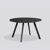 CPH 25 Ø120 × H73 cm Matbord Black – linoleum, Black – massiv ek med vattenbaserad lack