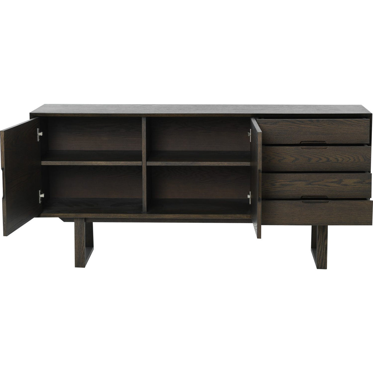 Tanum Sideboard Brunlackad Ekfaner