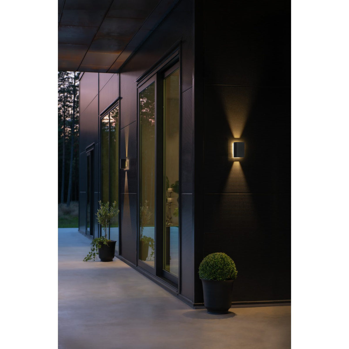 Cremona HP-LED Mörkgrå Upp/ner/bak Vägglampa Ute
