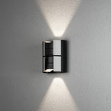 Vidar 2x5W LED Svart/Silver Vägglampa Ute