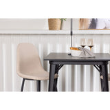 Tempe, Polar Rektangulär matgrupp Beige,Svart, Svart, 80 x 80