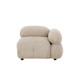 Mika Soffmodul Beige, Vänster Hörndel, Silver