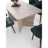 Loft Triangle Travertine (180 x 77 x 90 cm) Matbord