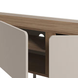 Lucile (140 x 53,9 x 35,5 cm) TV-bänk Sandsten Natur ek