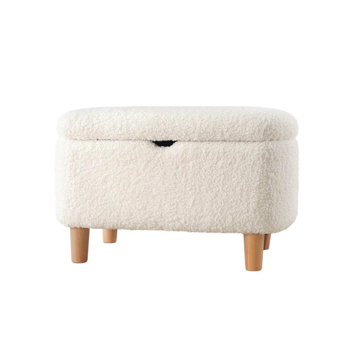 Valparaíso (61 x 40 x 37 cm) Sittpuff Vit