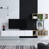 TV-bänk Serie 1 (215 x 25 x 32 cm) Vit ek TV-bänk