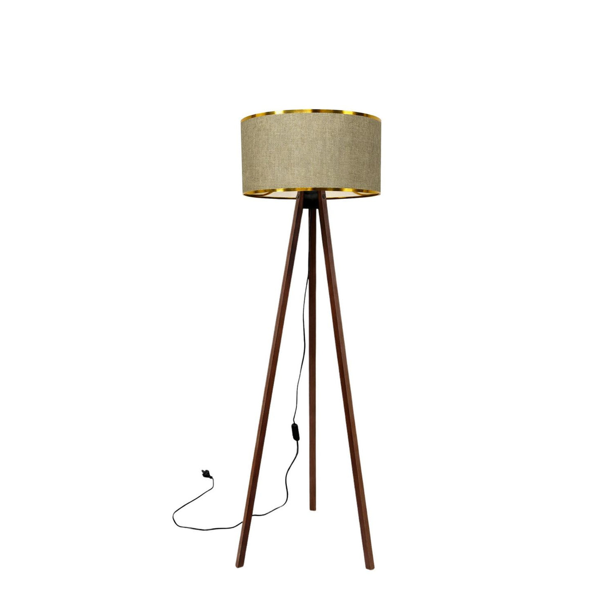 Nagoya (21 x 38 cm) Beige guld Golvlampa