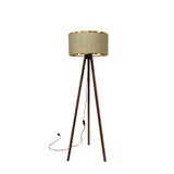 Nagoya (21 x 38 cm) Beige guld Golvlampa