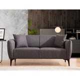 Napoli (160 x 67 x 95 cm) Dark Grey 2-sitssoffa