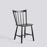 J41 Stol Black – bokfaner med vattenbaserad lack, Black – massiv bok med vattenbaserad lack