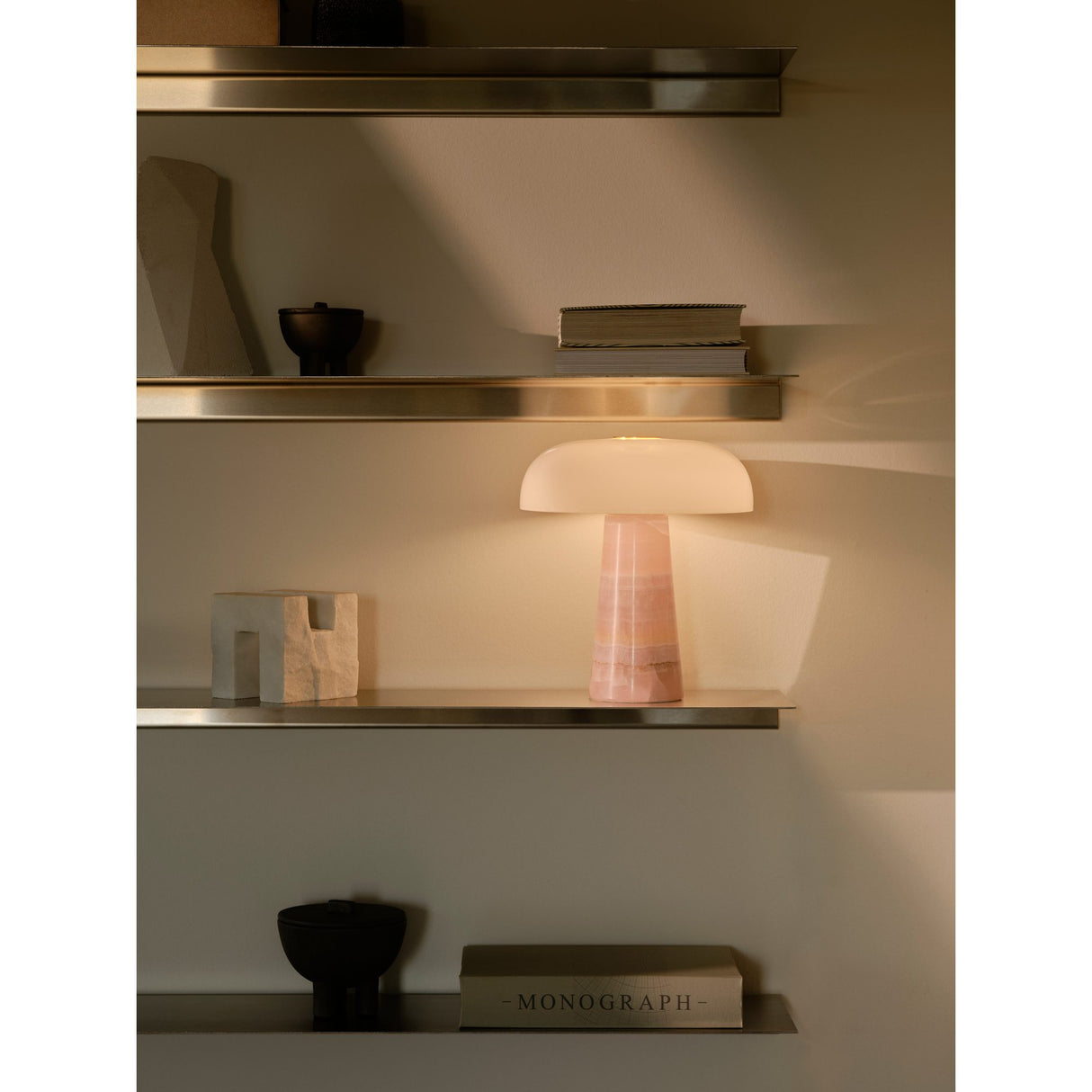 Glossy Bordslampa Rosa