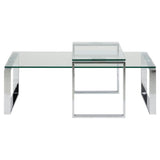 Katrine Soffbord 45x115x69 cm Klart glas