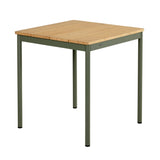 Nox Cafébord Nordic Green/Bambu, 69x69 cm