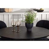 Olivia, Stella Rund matgrupp Svart, Svart, 4st