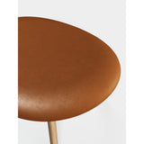 Slab Ottoman Natural Leather Cognac