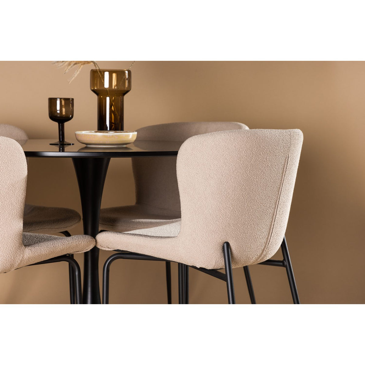 Glade, Modesto Rund matgrupp Svart,Brun, Svart, ⌀100