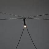 Nät LED Svart kabel 24V/IP44 Ljusslinga Ute 1x1m, Amber
