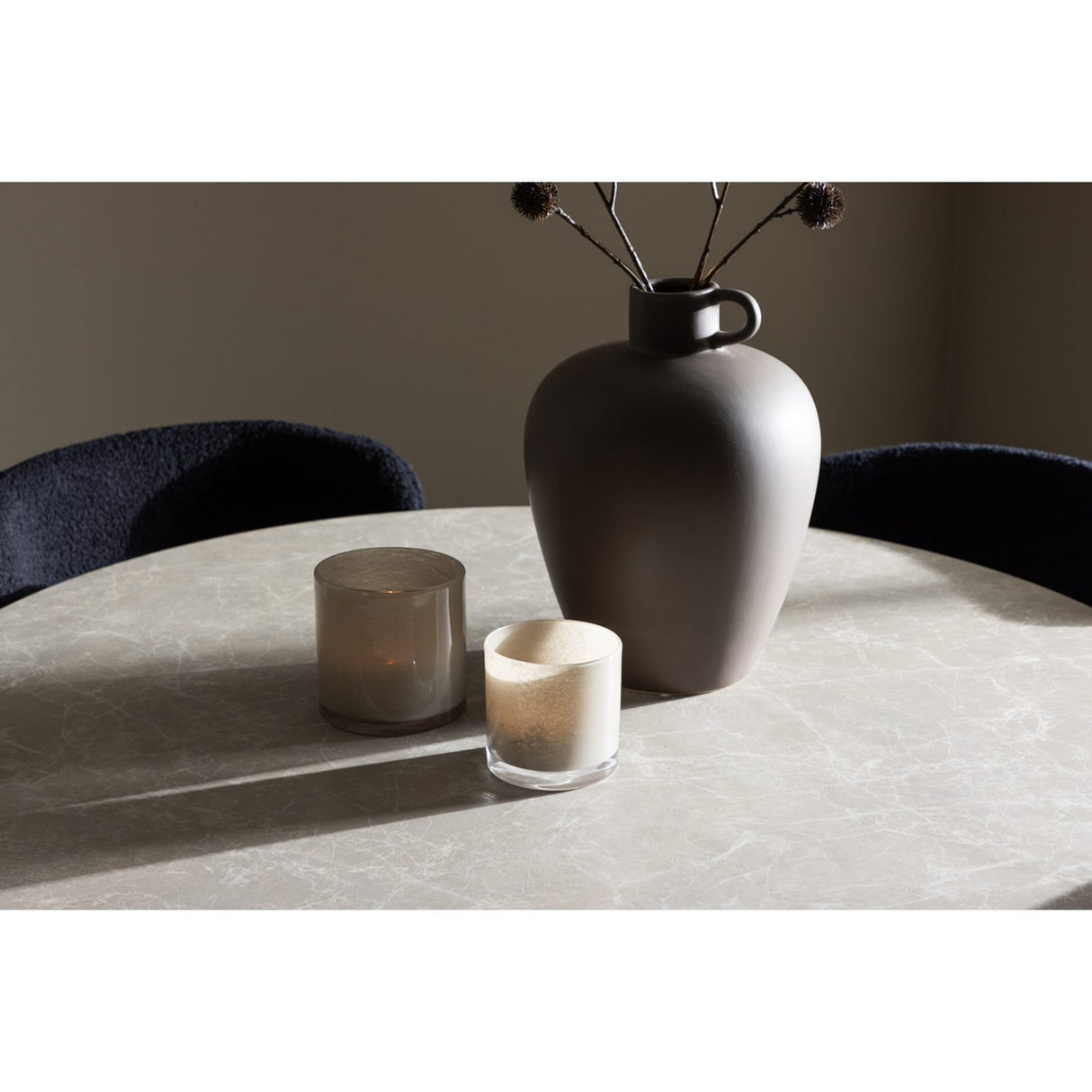 Lycke, Modesto Rund matgrupp Svart, Beige, ⌀110