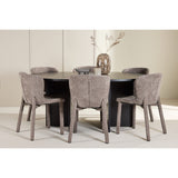 Strada, Astoria Oval matgrupp Brun, Svart, 6st