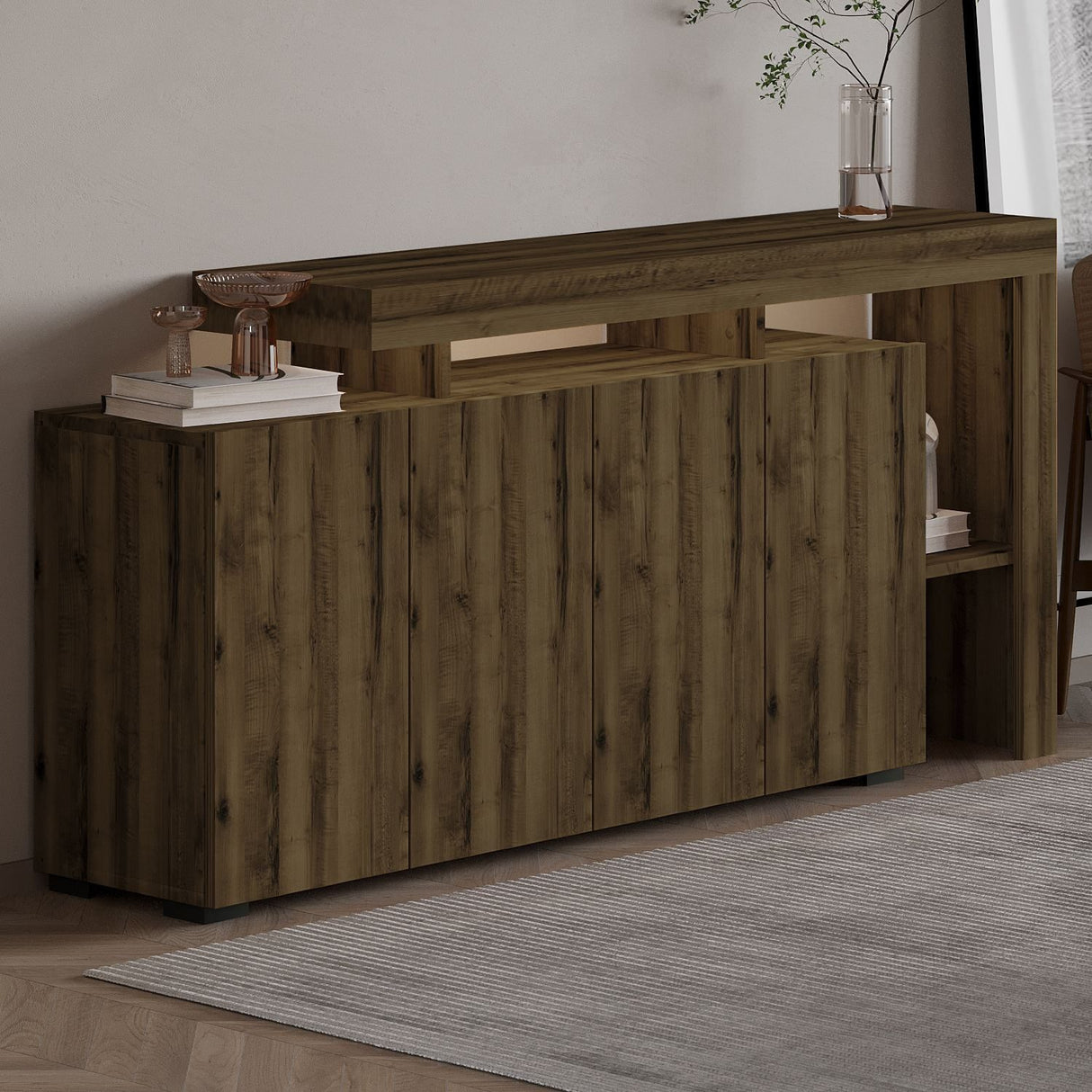 Cork (170 x 80 x 35 cm) Konsolbord Antik valnöt